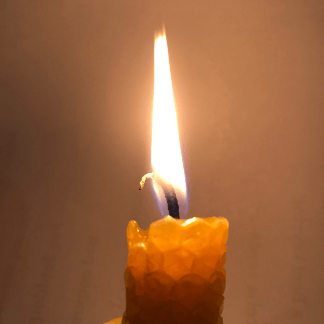 Rolled beeswax candle 3pc