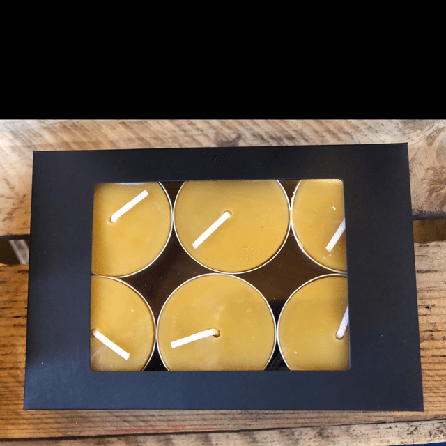 Beeswax tealight candles 6pc